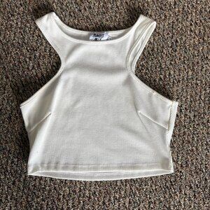 White high neck tank princess Polly size 4
